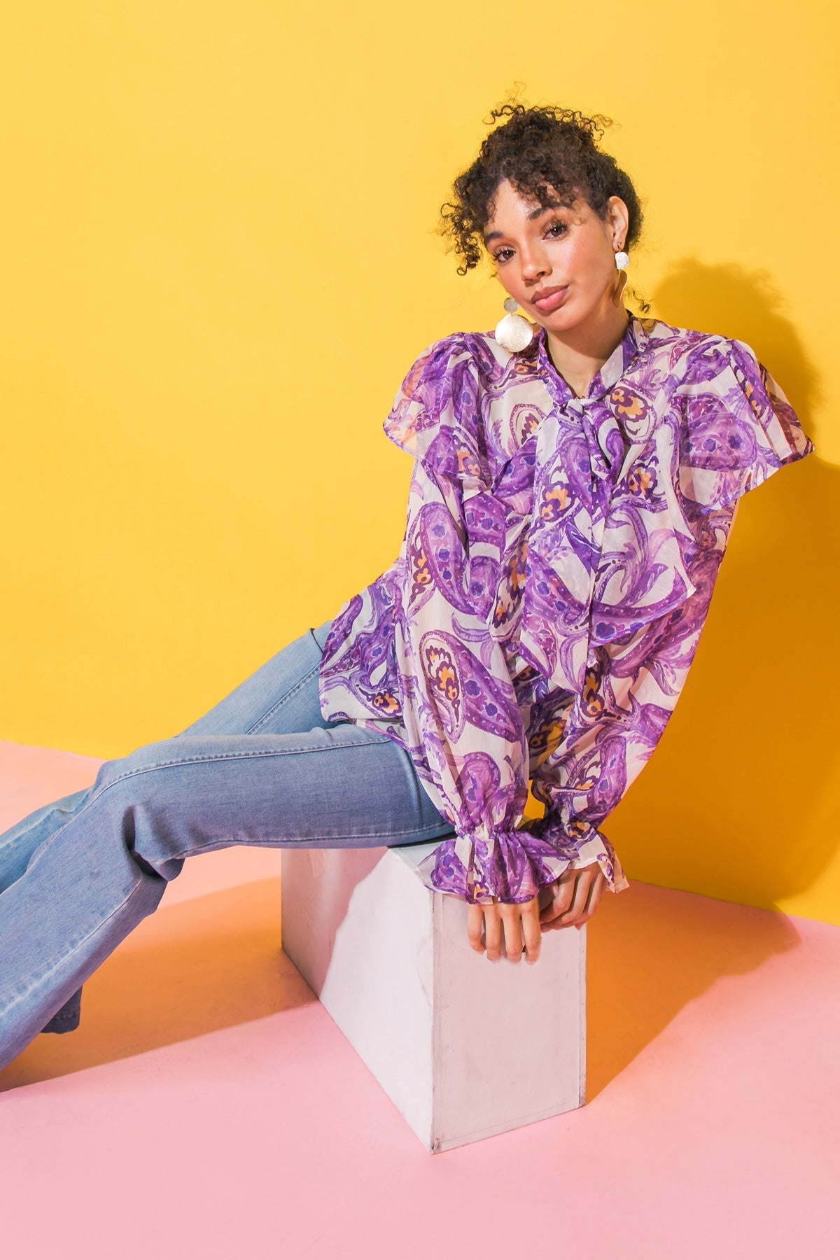 SWEETEST HELLO WOVEN TOP - MaraFormigone