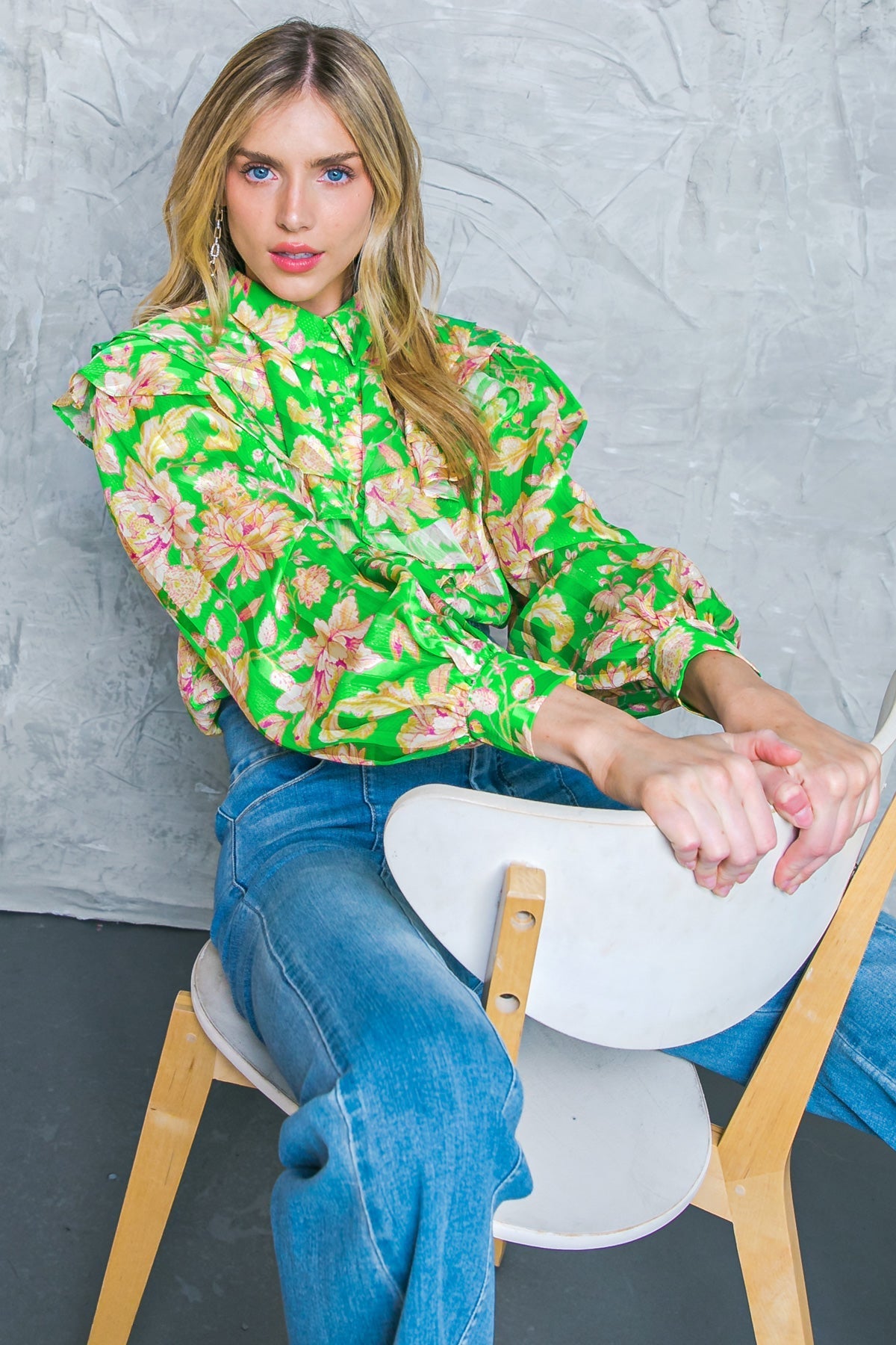 STUCK ON AN ISLAND WOVEN TOP - MaraFormigone