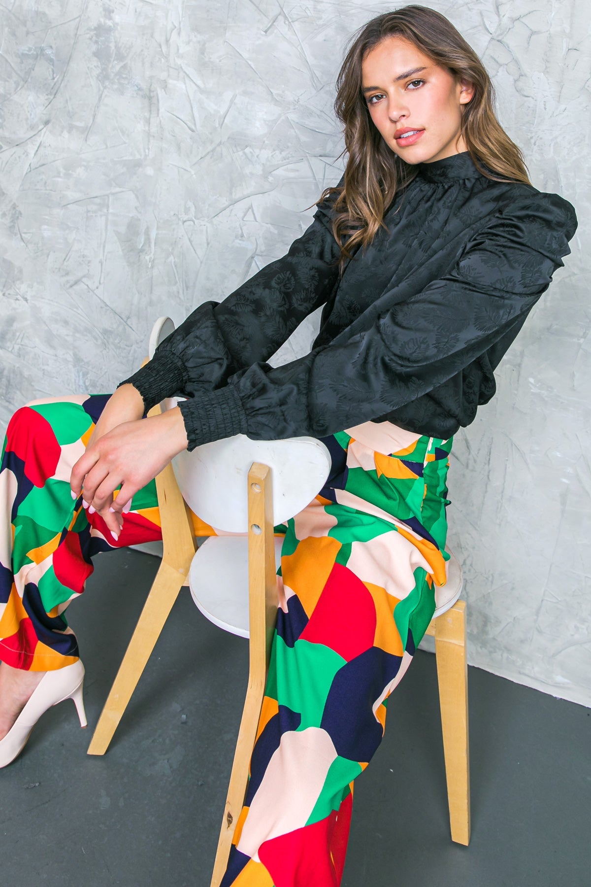 TOP DE SATÉN DE GOLEN GLANCES