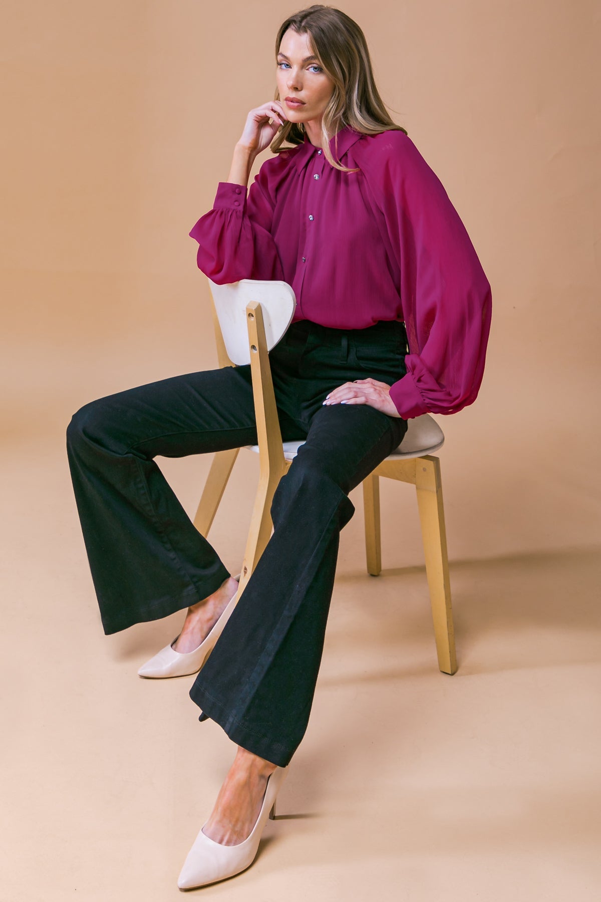 MIDNIGHT CHIC WOVEN TOP - MaraFormigone