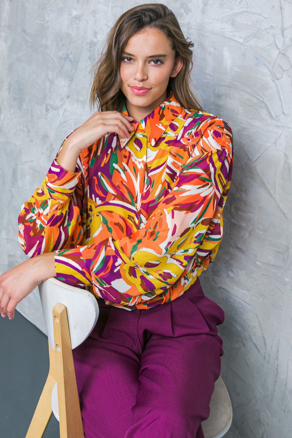 FAMOUS BEHAVIOR WOVEN TOP - MaraFormigone