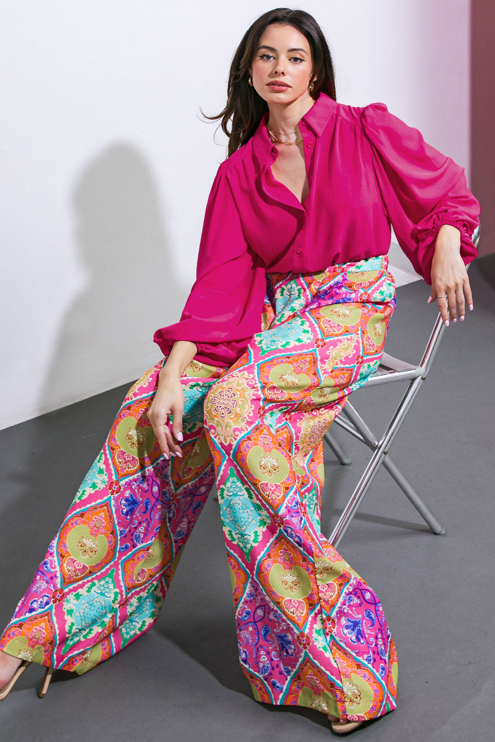 COMFORTABLE CHARM WOVEN TOP - MaraFormigone