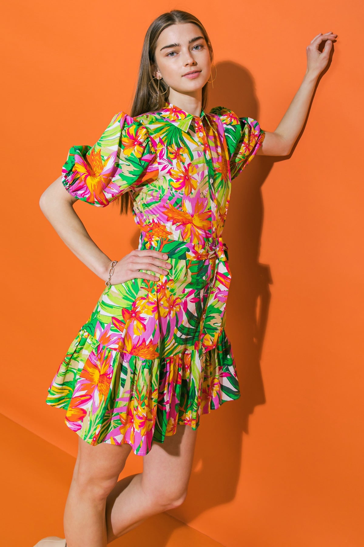 EVERYTHING TO ME FLORAL POPLIN MINI DRESS - MaraFormigone