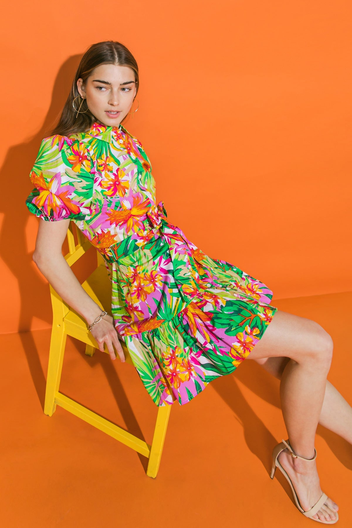 EVERYTHING TO ME FLORAL POPLIN MINI DRESS - MaraFormigone