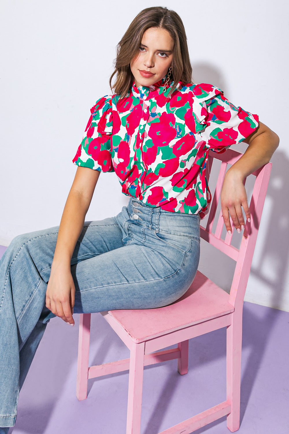 I CAN WAIT FOREVER WOVEN TOP - MaraFormigone