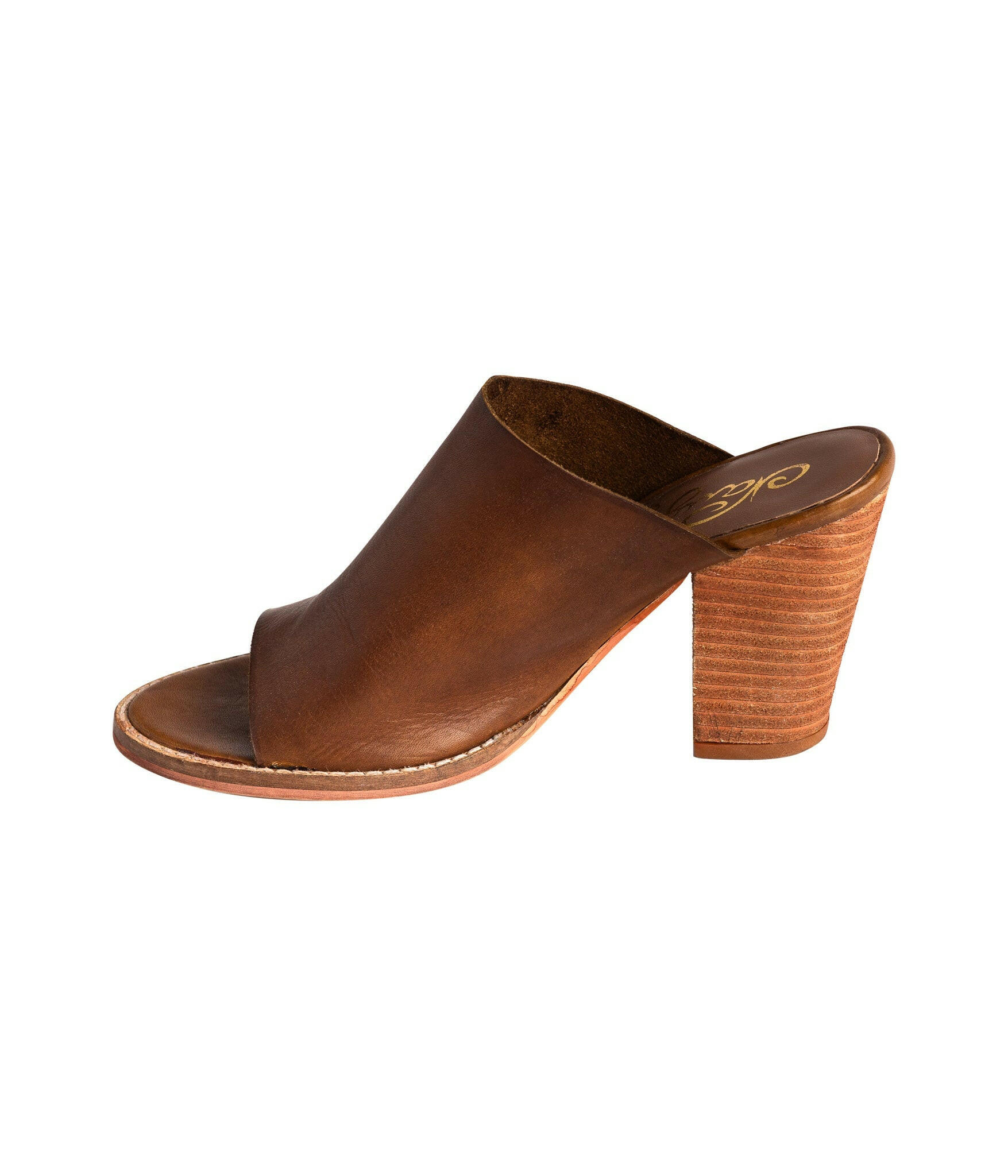 Hallie Heeled Sandal in Tan.