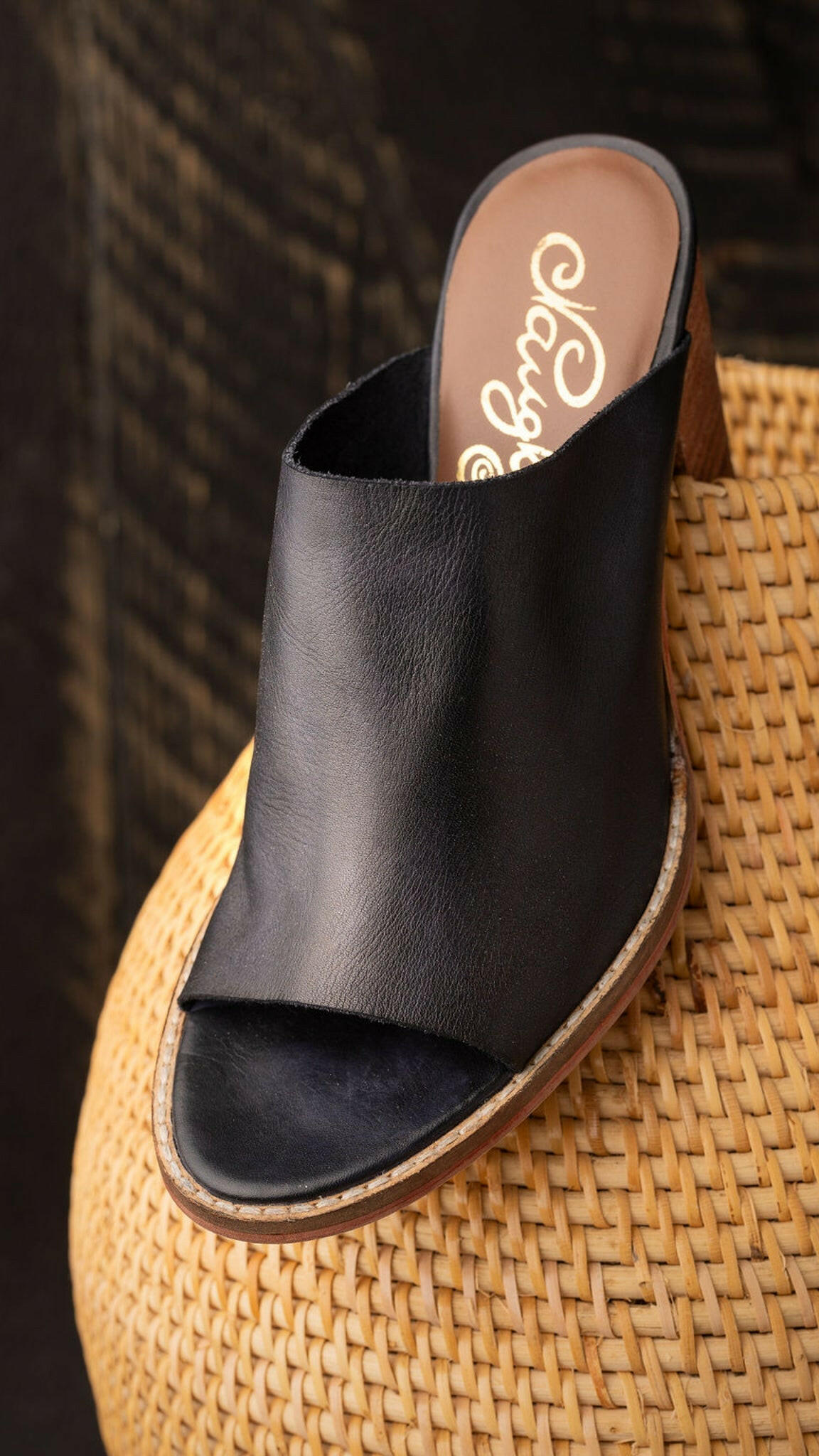 Hallie Heeled Sandal in Black.