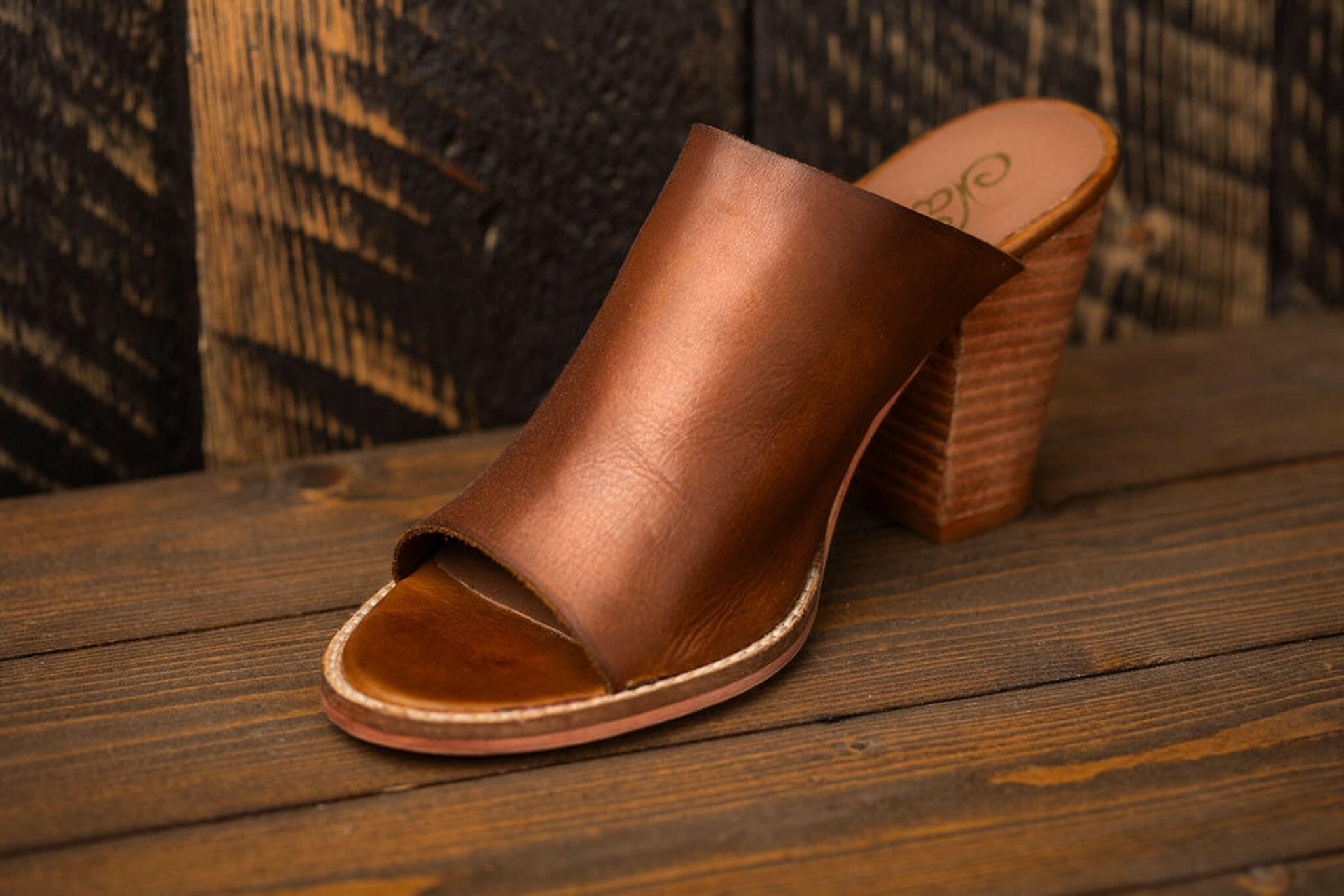Hallie Heeled Sandal in Tan.
