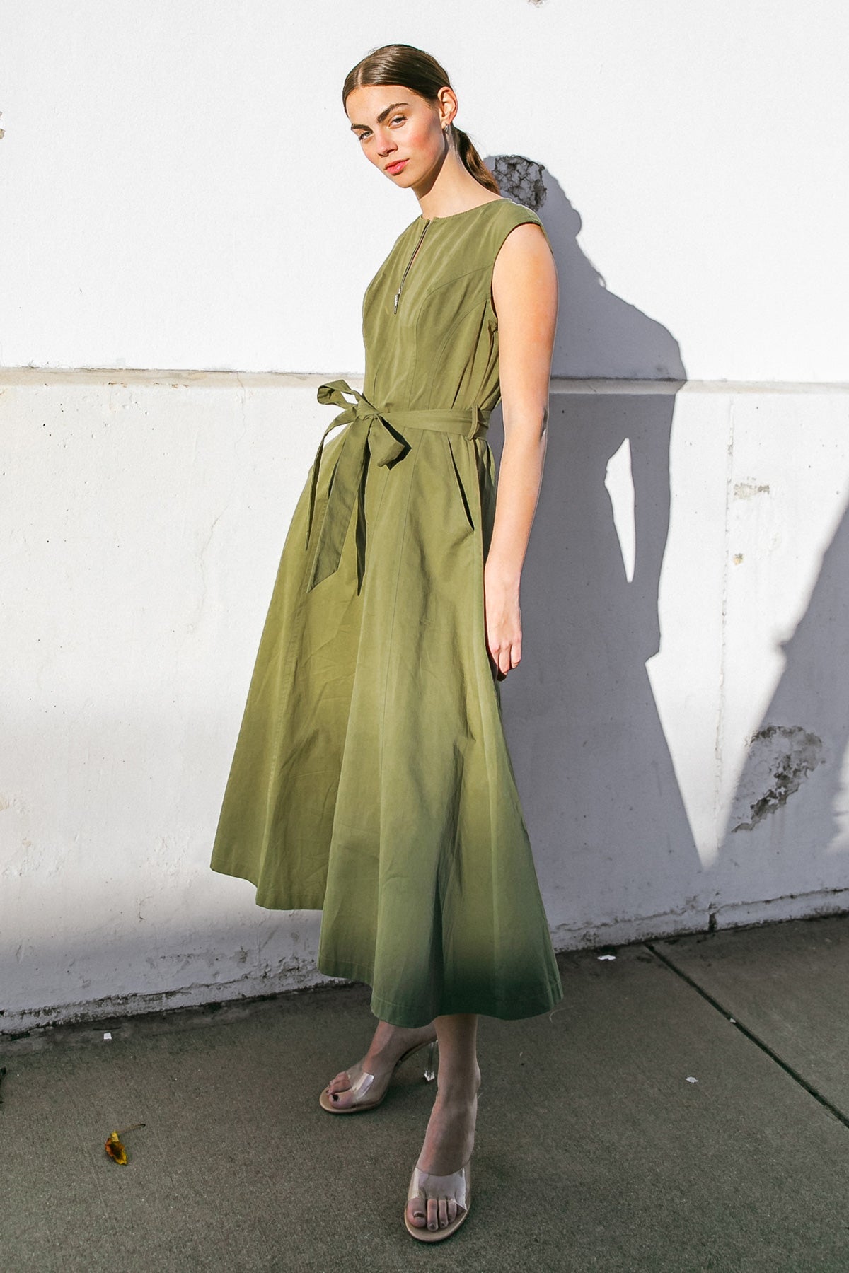 DELICATE DREAMS WOVEN MIDI DRESS - MaraFormigone