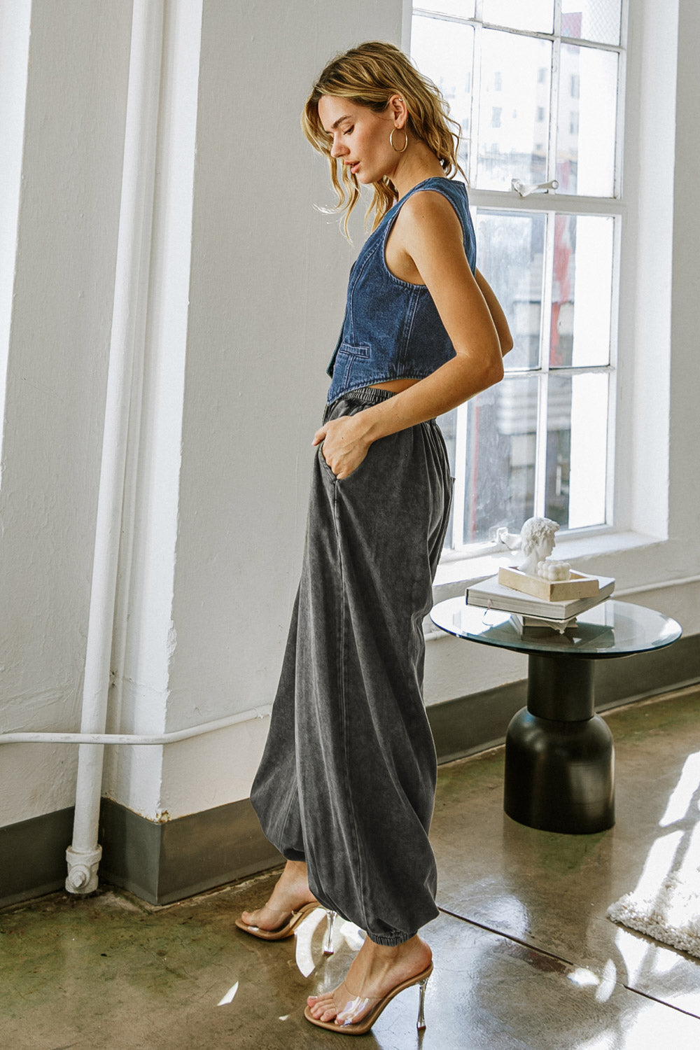 HOW DARE YOU DENIM VEST - MaraFormigone