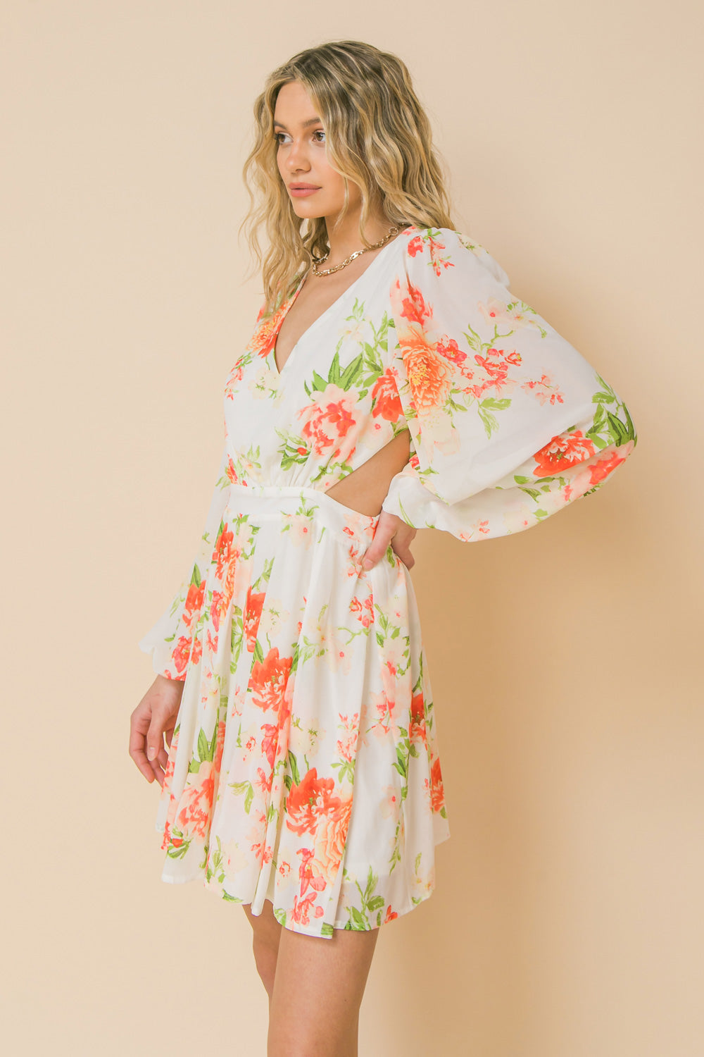 HEART OF PARADISE WOVEN MINI DRESS - MaraFormigone