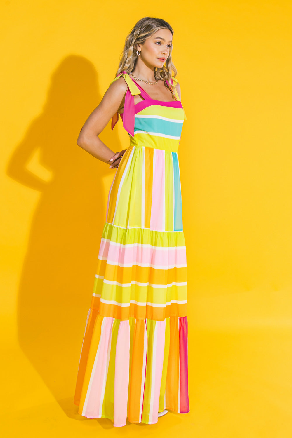 FOLLOW THE BREEZE WOVEN MAXI DRESS - MaraFormigone