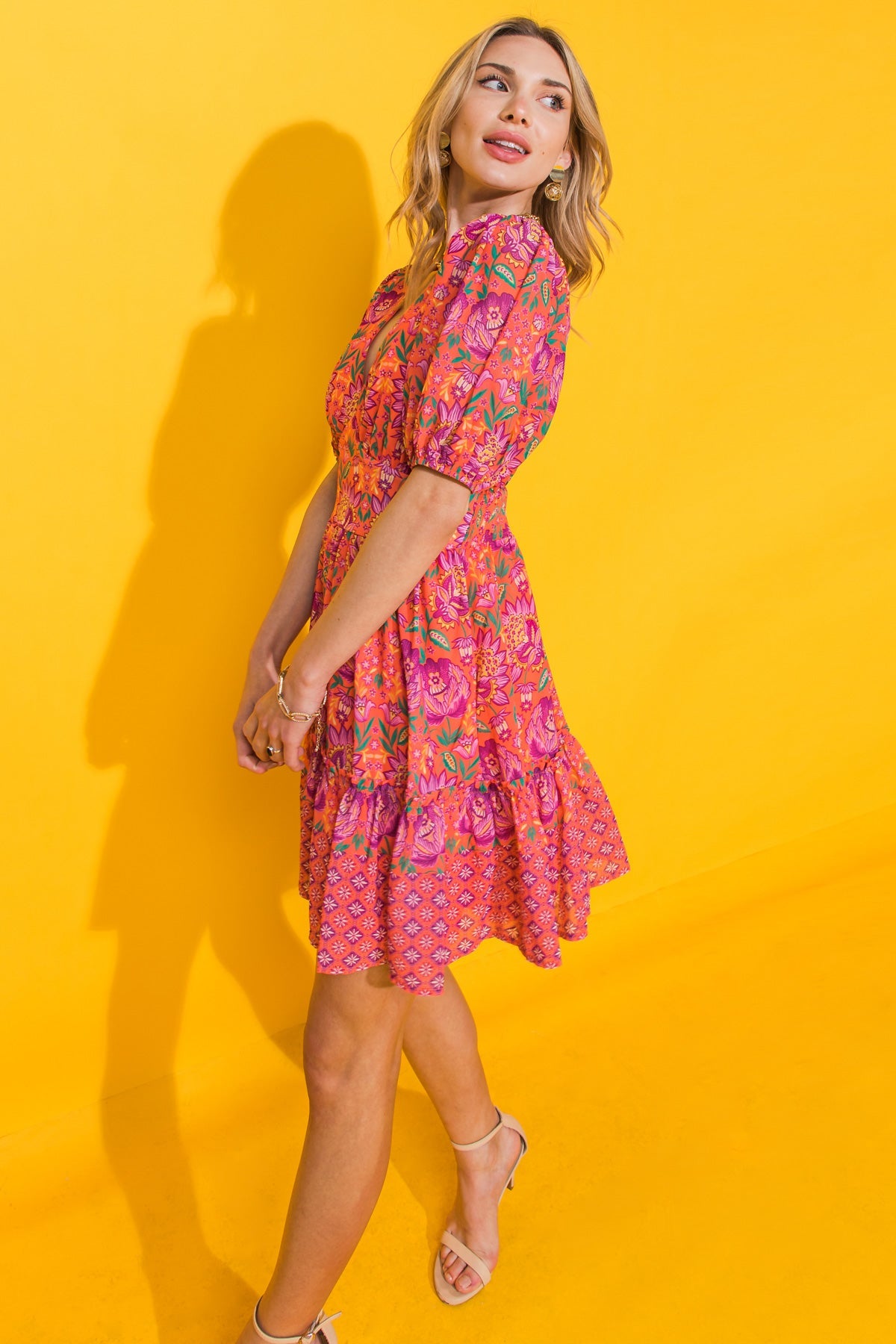 THE LAST LETTER FROM WOVEN MINI DRESS - MaraFormigone