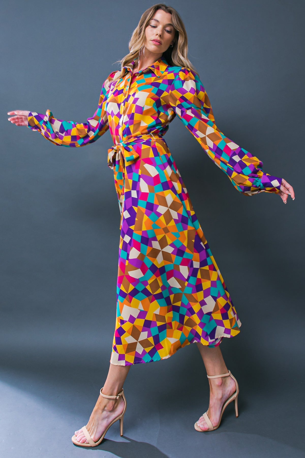 VESTIDO MIDI TEJIDO CAMBIO EN EL AIRE