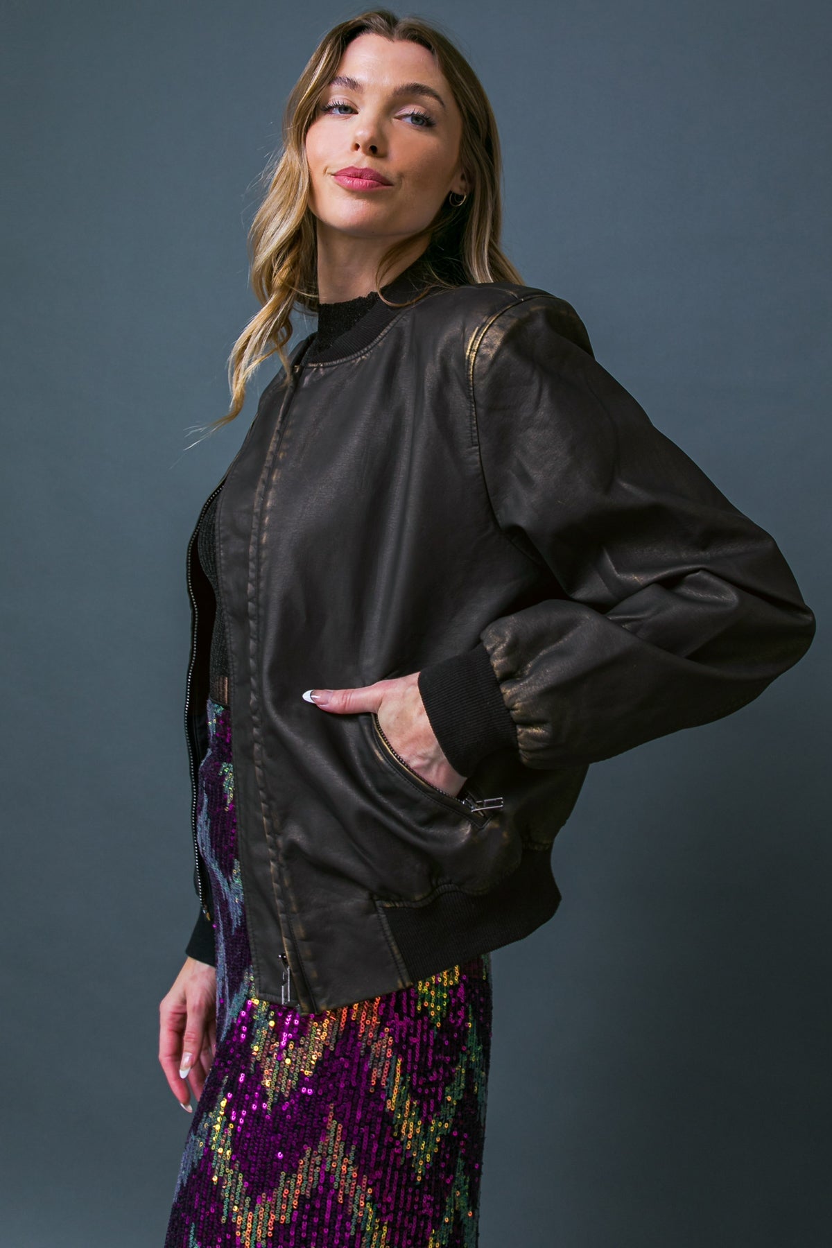 MY GREATEST JOY LEATHER JACKET - MaraFormigone