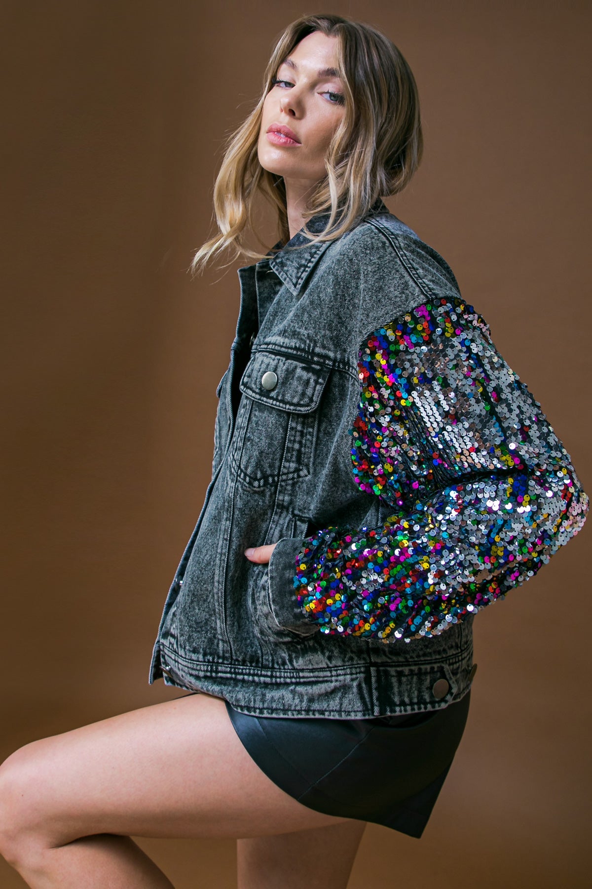 GOING THERE WASHED DENIM JACKET - MaraFormigone