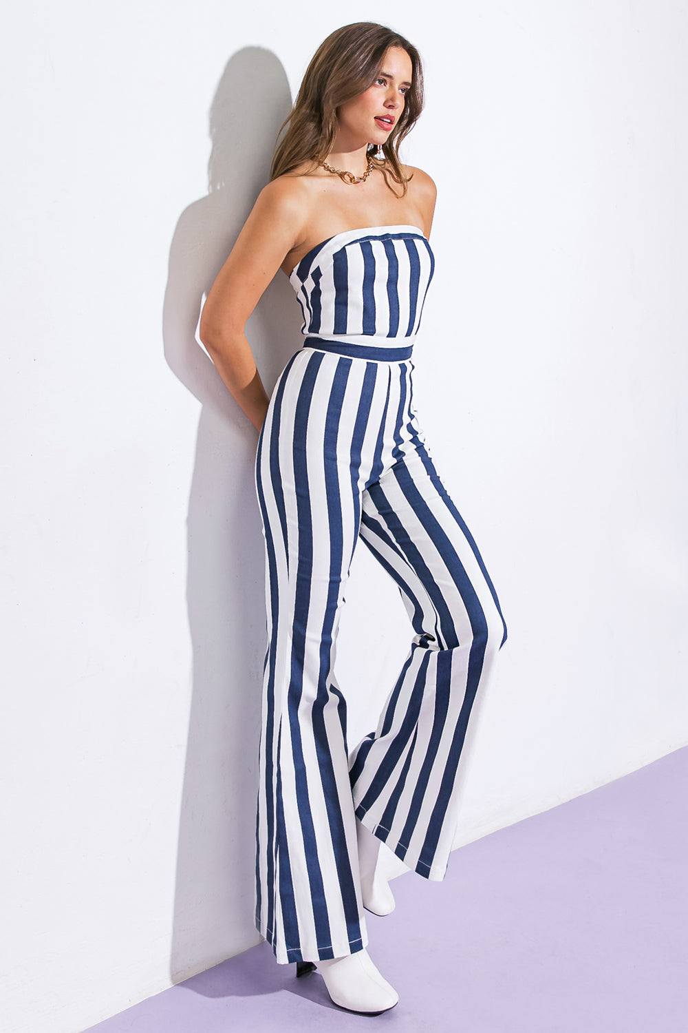 GRACEFUL APPEARANCE TWILL JUMPSUIT - MaraFormigone