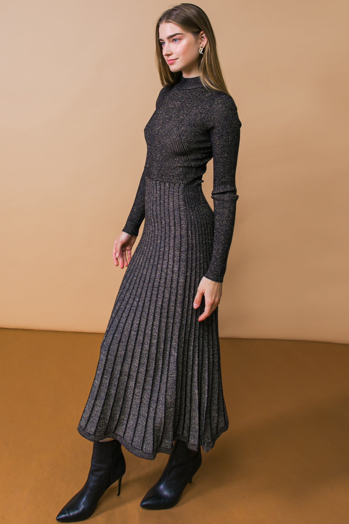 Vestido midi de punto Stay Comfort