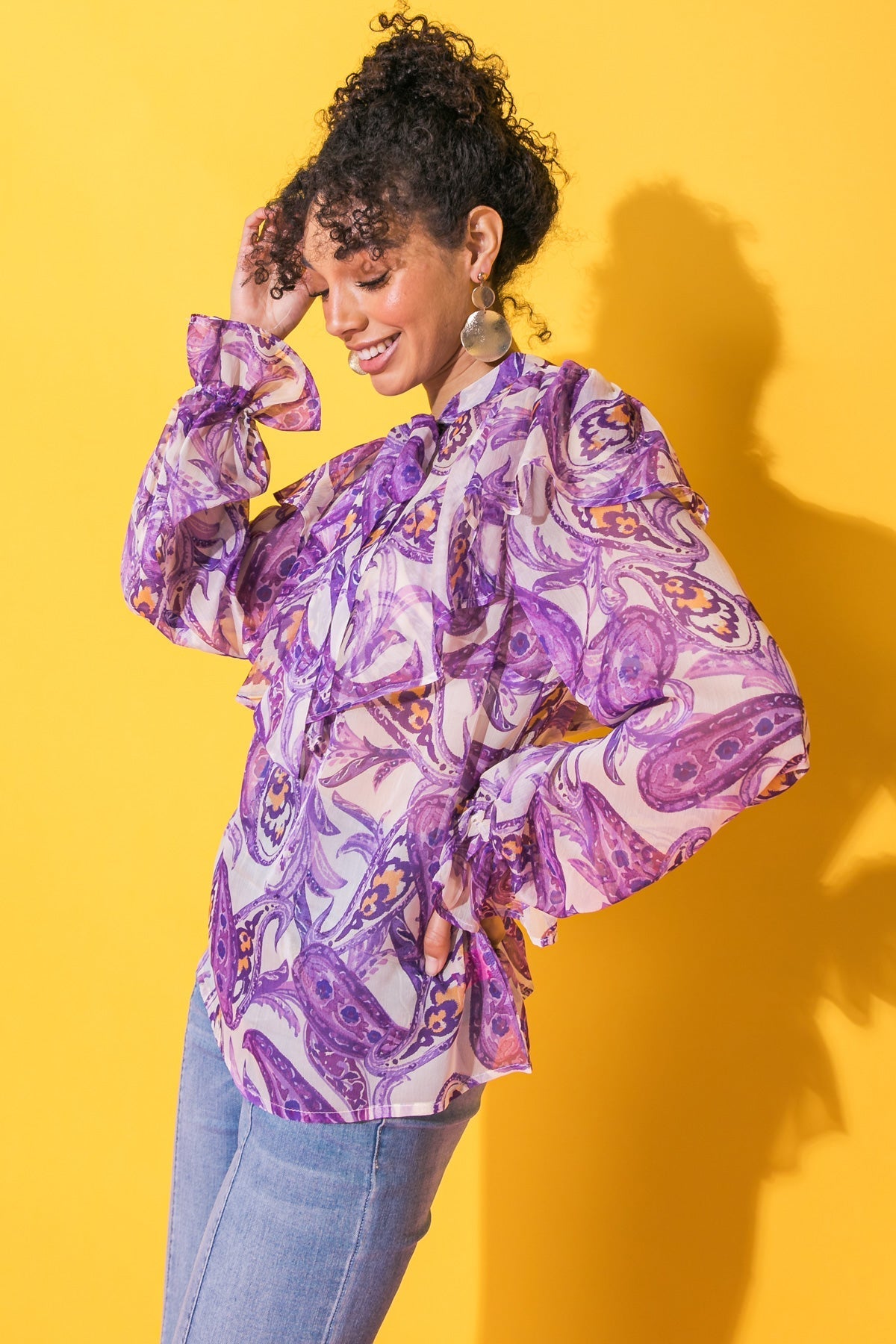 SWEETEST HELLO WOVEN TOP - MaraFormigone