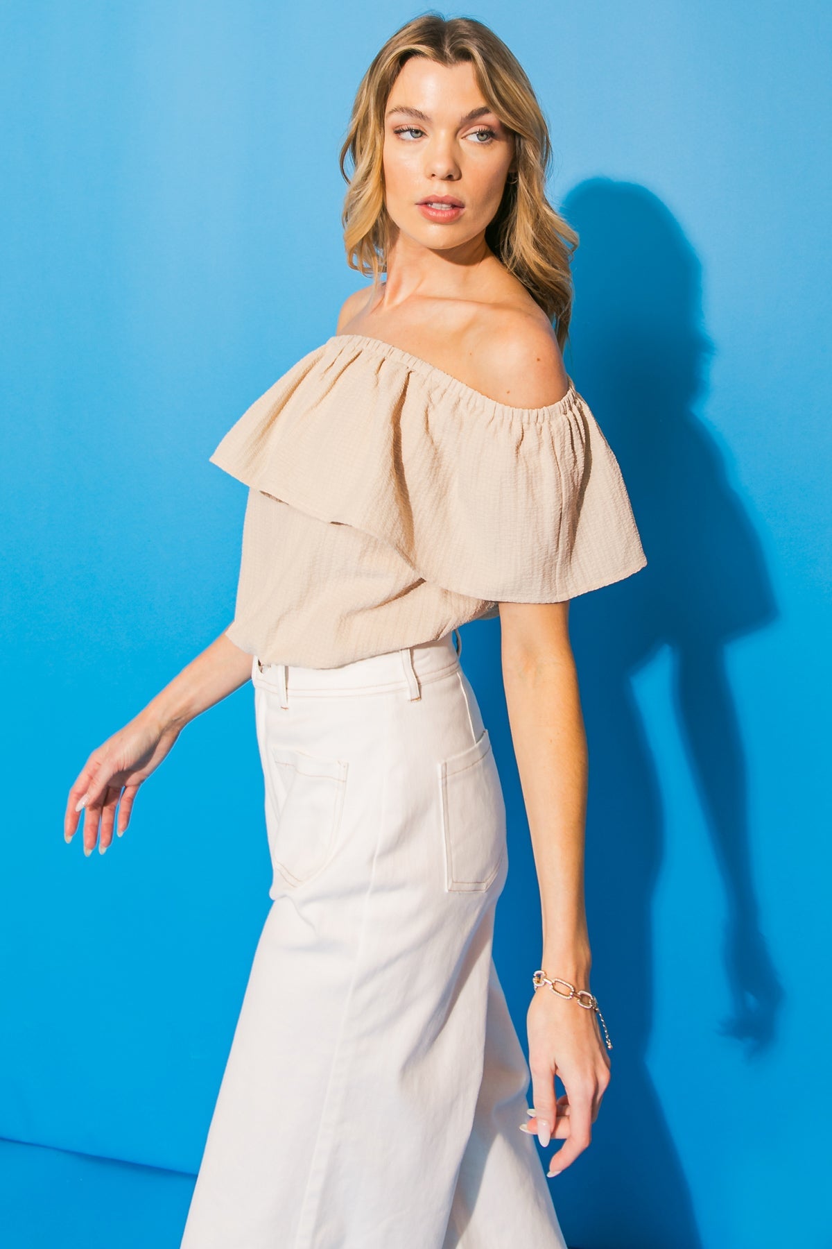 LOVELY MOOD WOVEN TOP - MaraFormigone