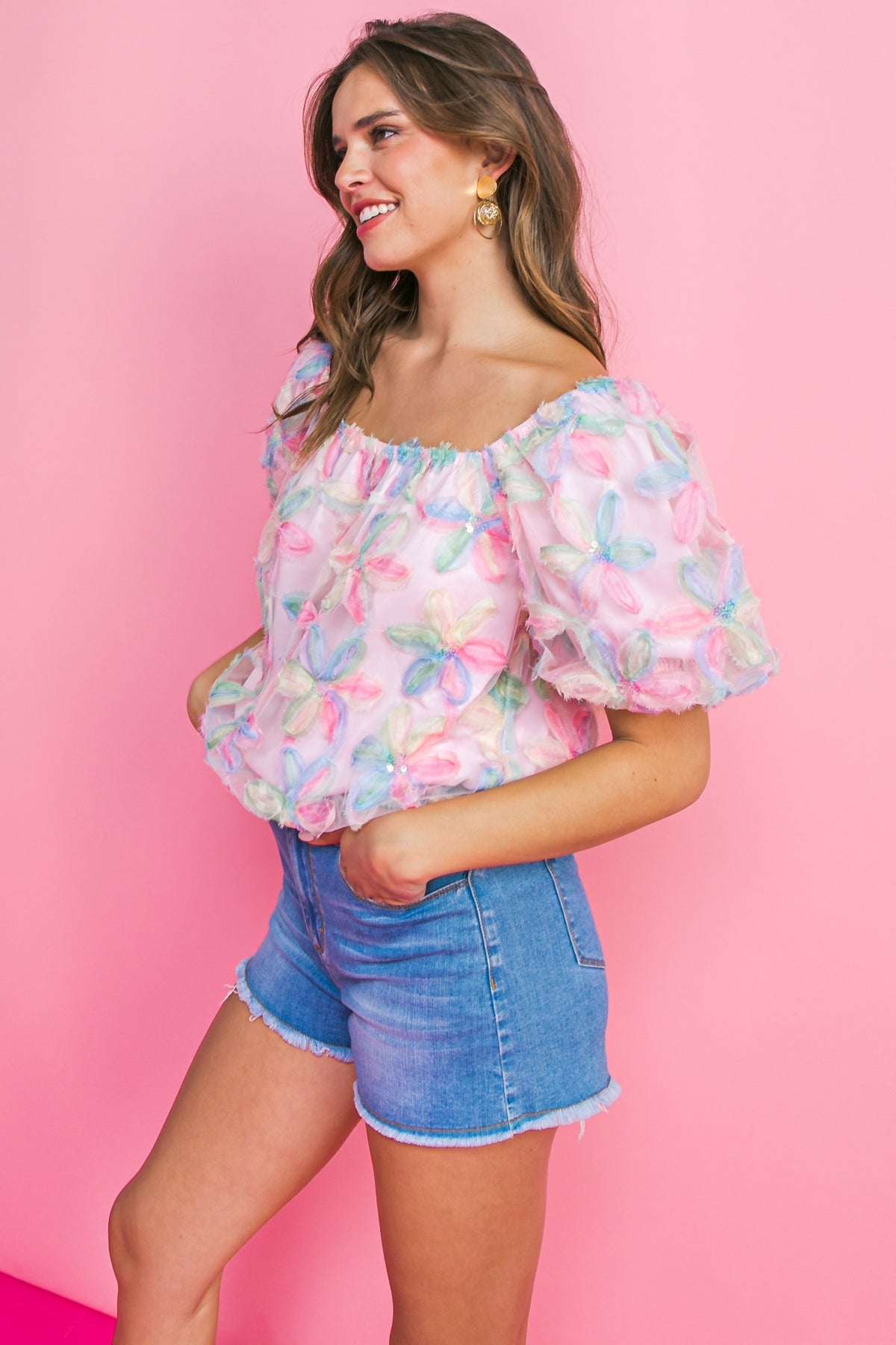 LIFETIME OF LOVE WOVEN TOP - MaraFormigone