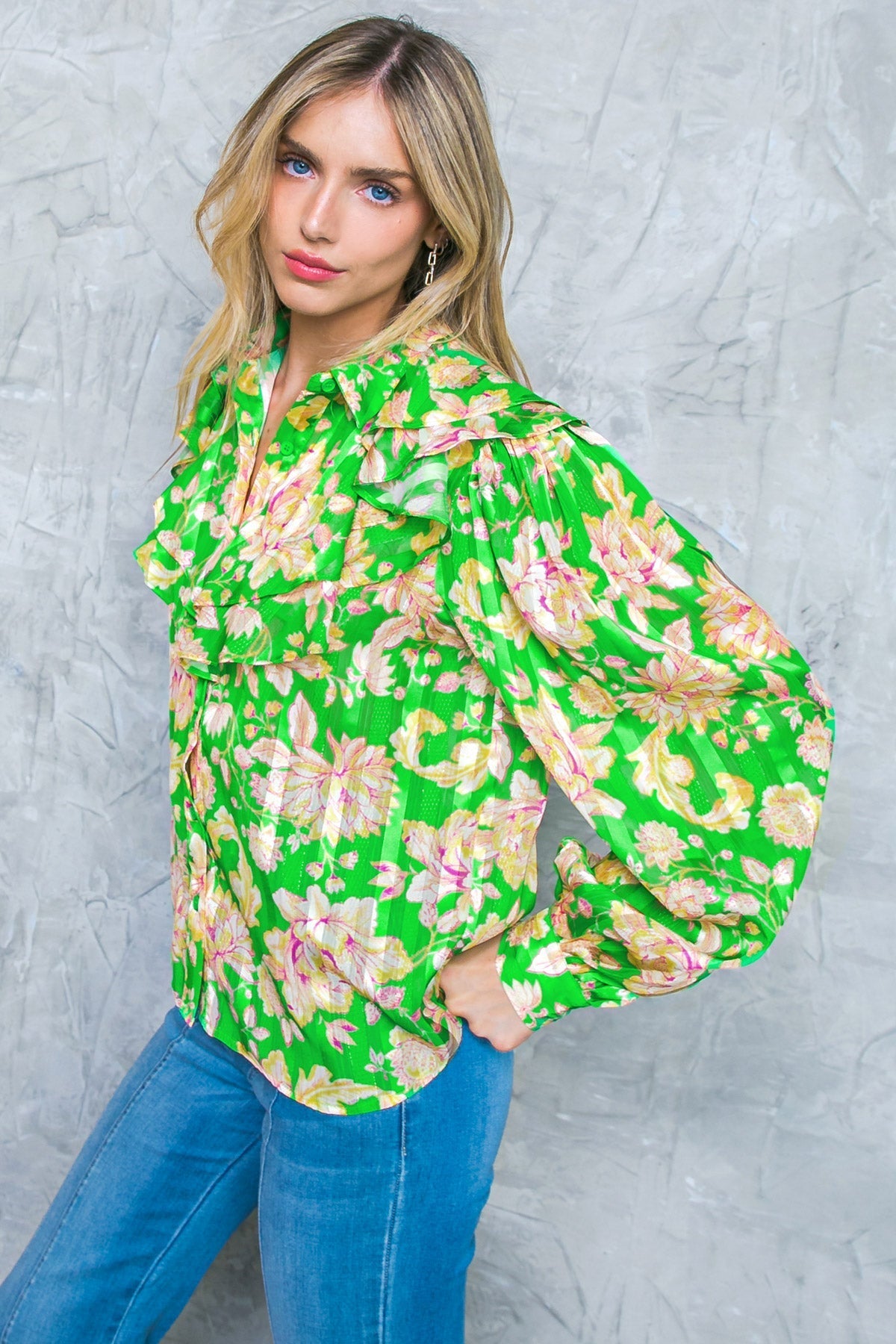 STUCK ON AN ISLAND WOVEN TOP - MaraFormigone