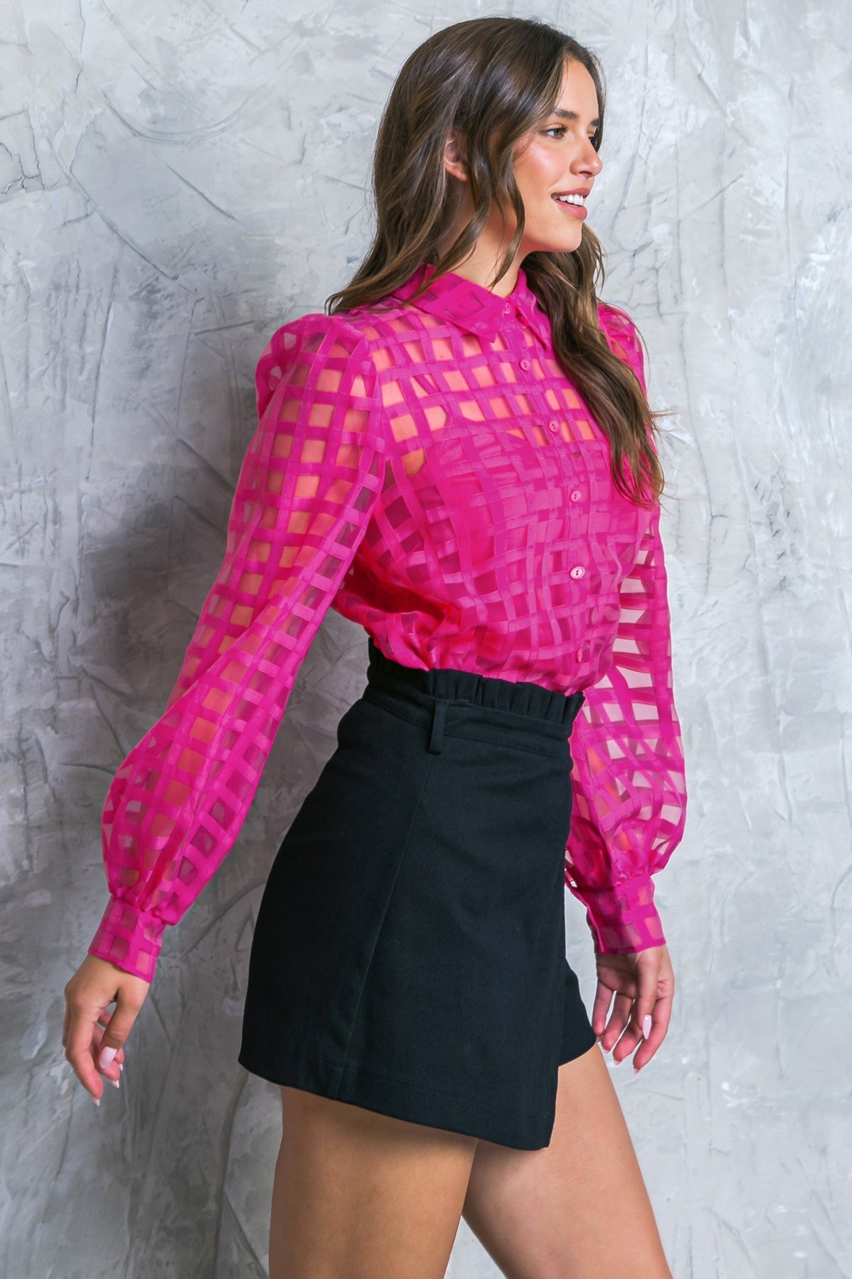 FLUTTERING ON WOVEN TOP - MaraFormigone