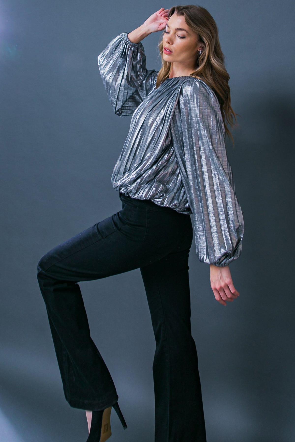 KEY IT DOWN WOVEN TOP - MaraFormigone