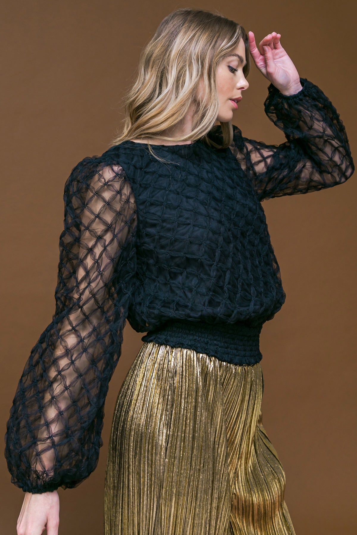 SWEETLY CAPTIVTING WOVEN TOP - MaraFormigone