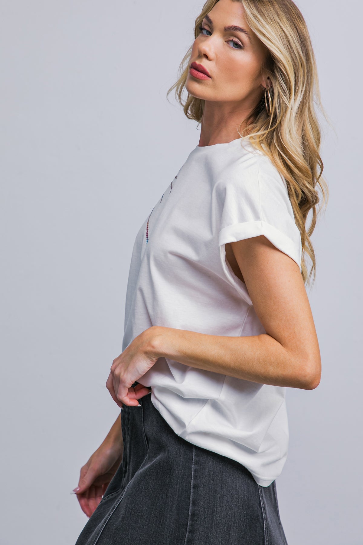 BLUSA DE TRICÔ "FALA SOBRE BELEZA"