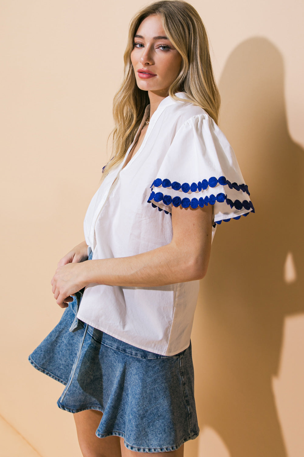 LEARN AS YOU GO WOVEN TOP - MaraFormigone