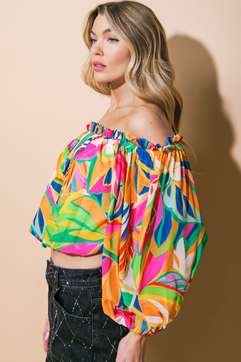 ENTERTAIN ME WOVEN TOP - MaraFormigone