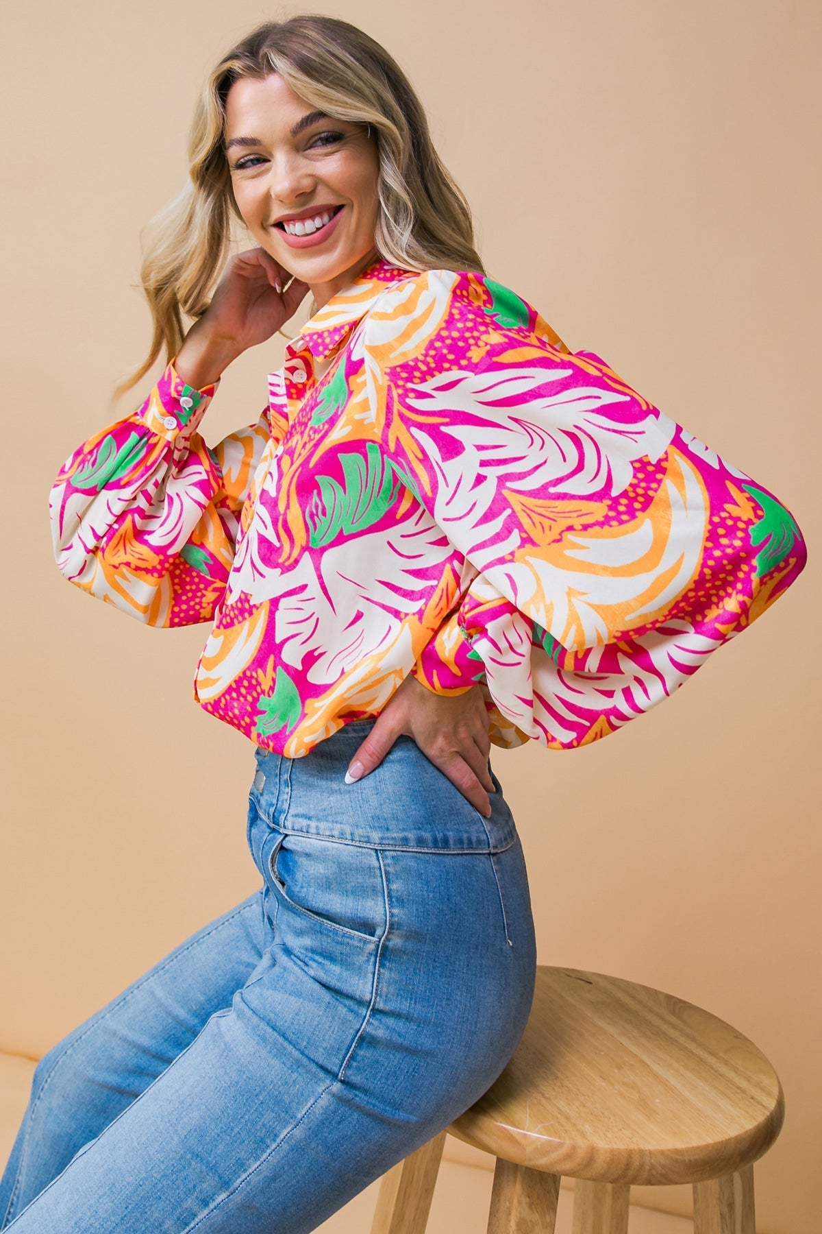 BLUSA DE TECIDO ESTEEMED MOMENT