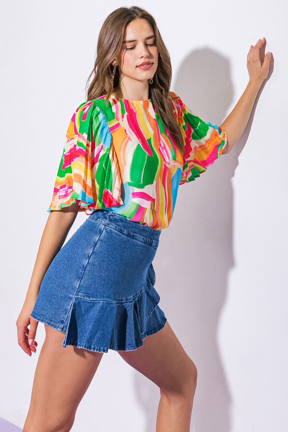 MEET AT THE RETREAT WOVEN TOP - MaraFormigone