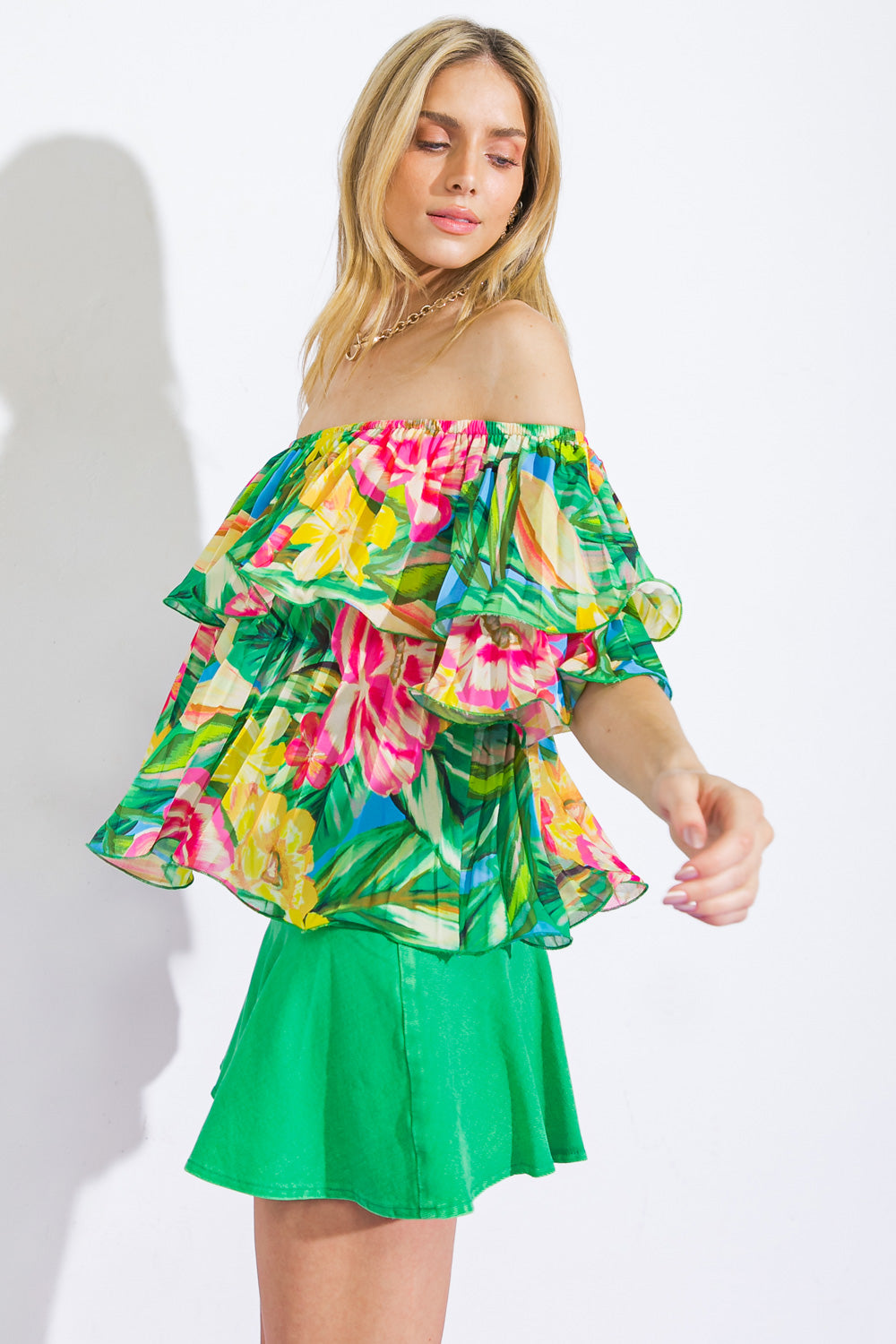 I'LL BE LOVING YOU WOVEN TOP - MaraFormigone