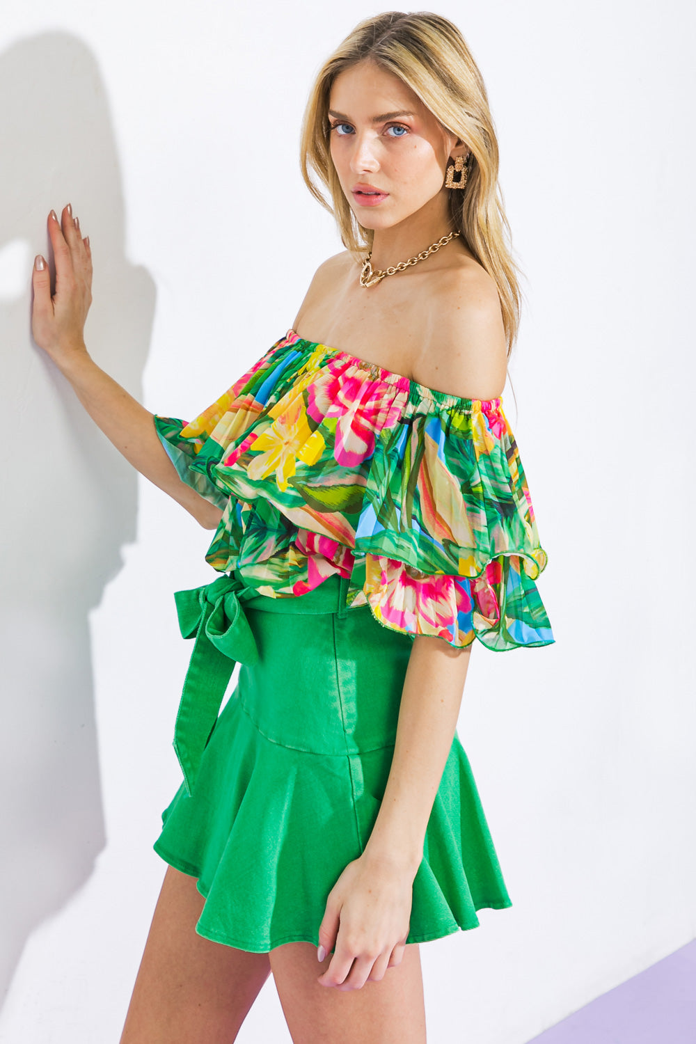 I'LL BE LOVING YOU WOVEN TOP - MaraFormigone