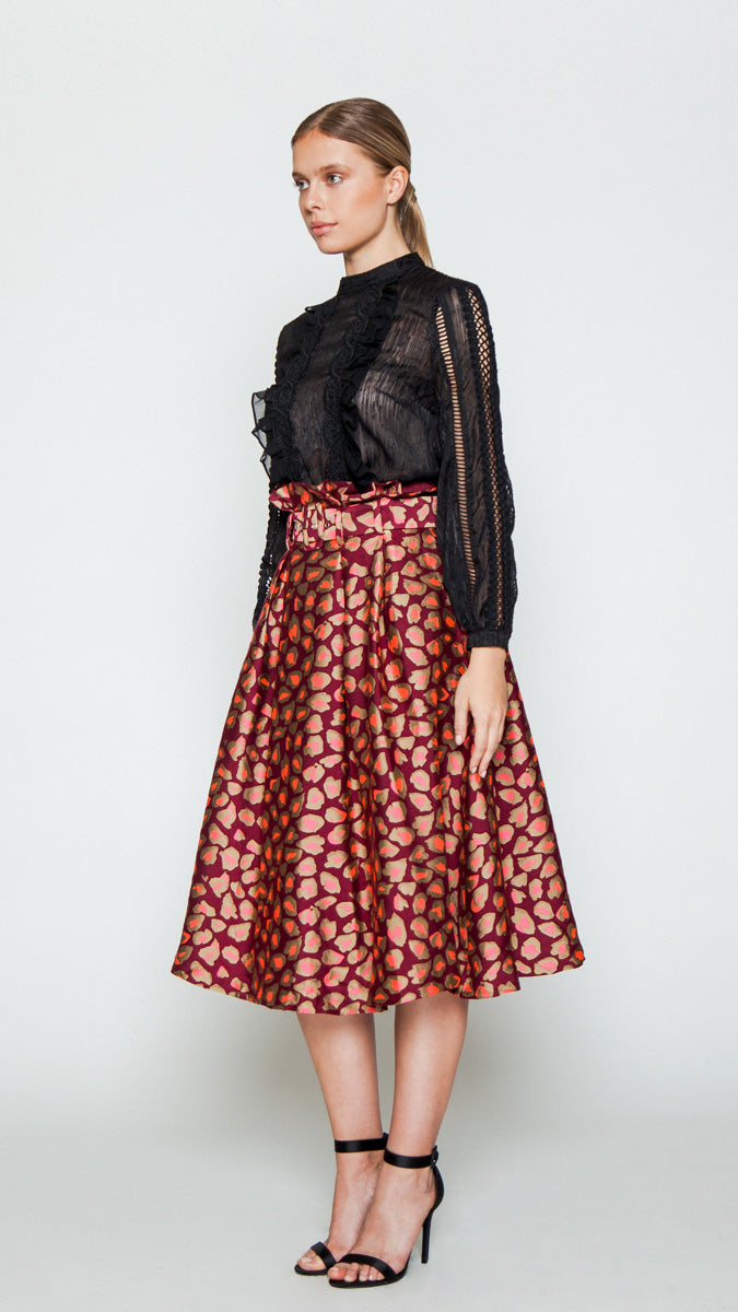 NIGHT AT THE CLUB MIDI SKIRT - MaraFormigone