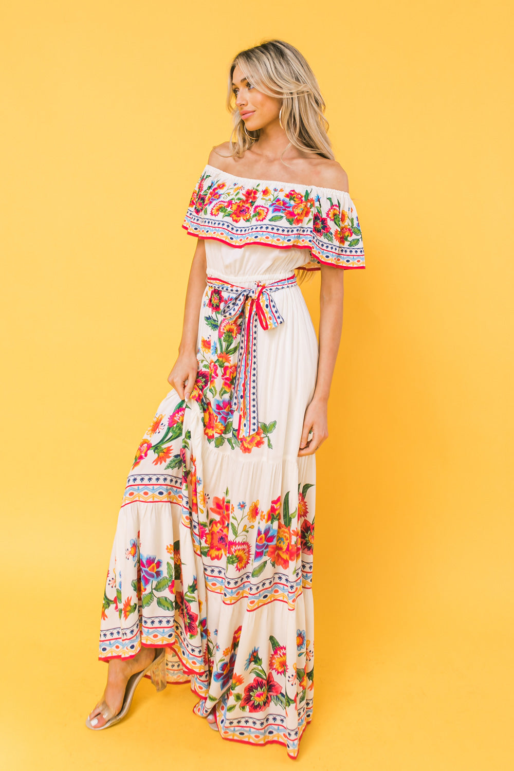 POETIC LOVE PRINT MAXI DRESS - MaraFormigone