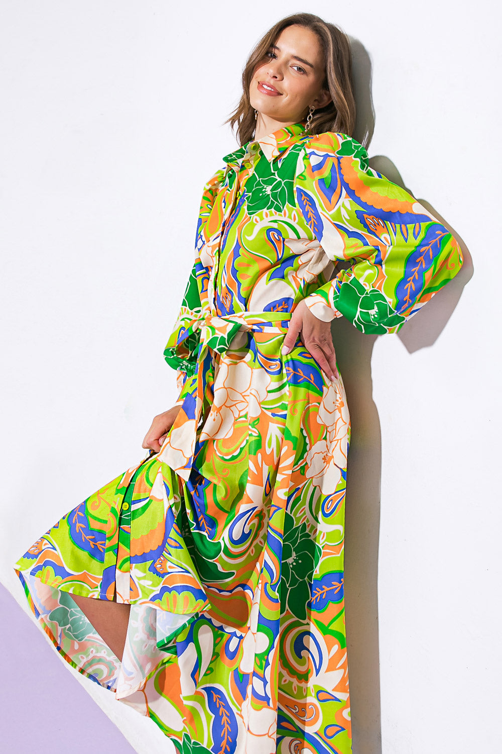 DESIRABLE STYLE WOVEN MIDI DRESS - MaraFormigone