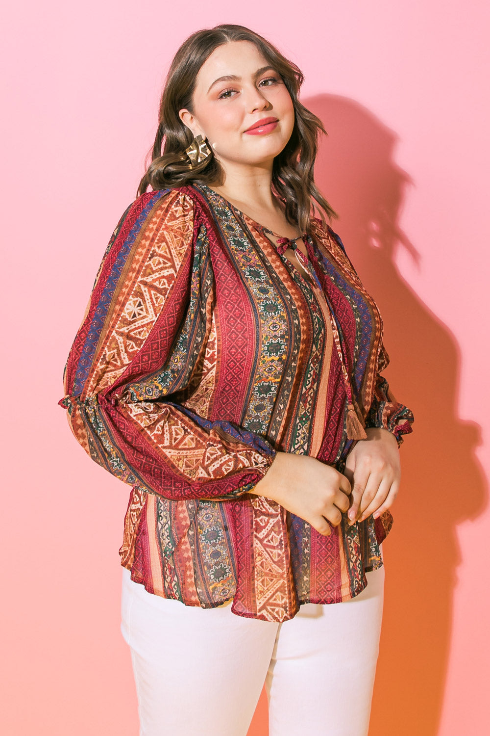 ENCANTADA COM ESTA BLUSA DE TECIDO