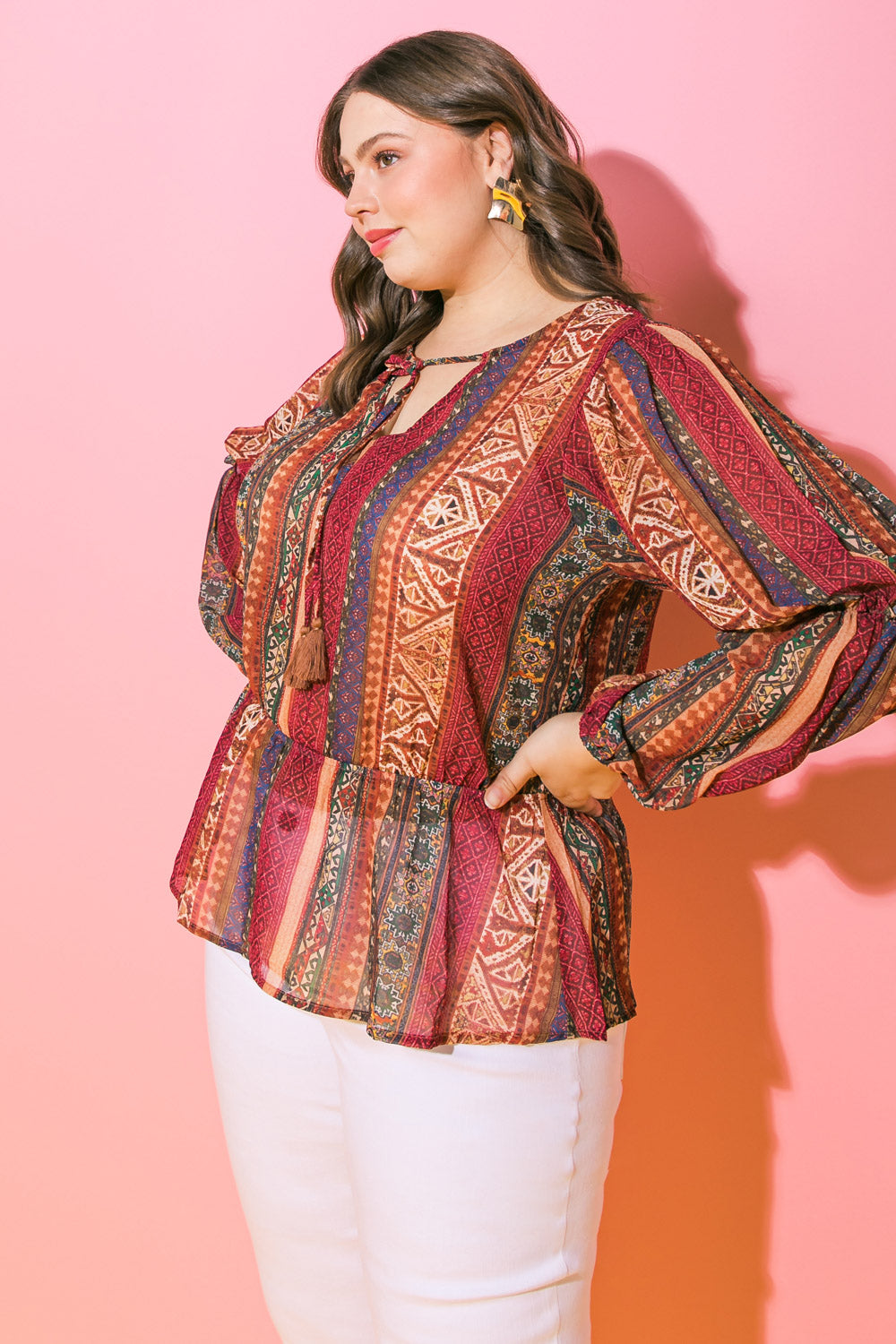 ENCANTADA COM ESTA BLUSA DE TECIDO