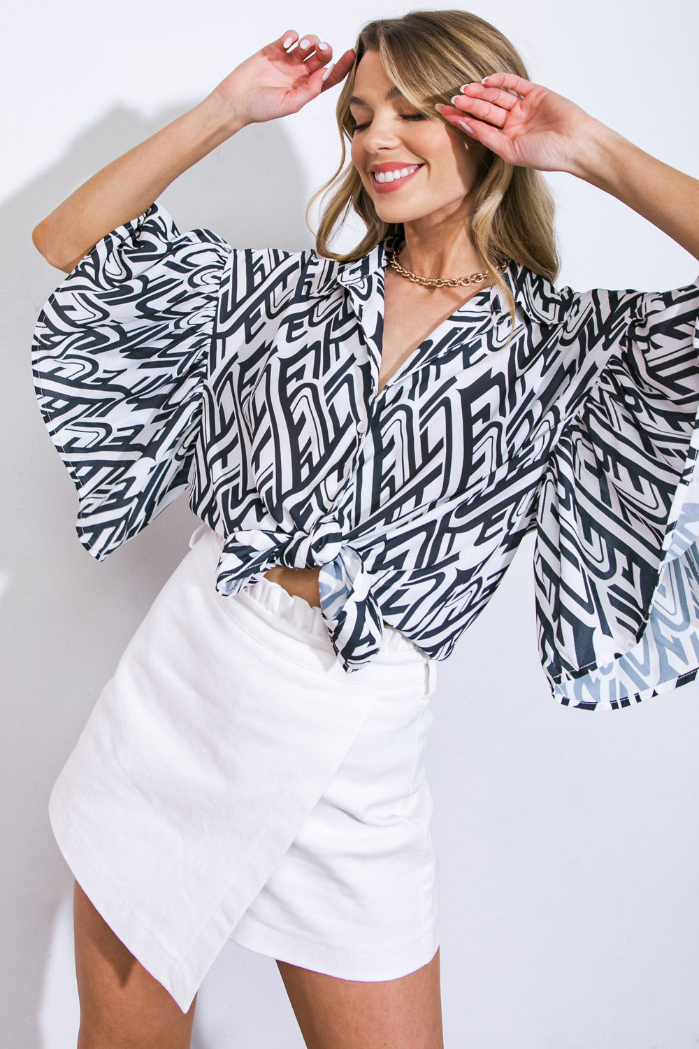 Blusa tejida muy acertada