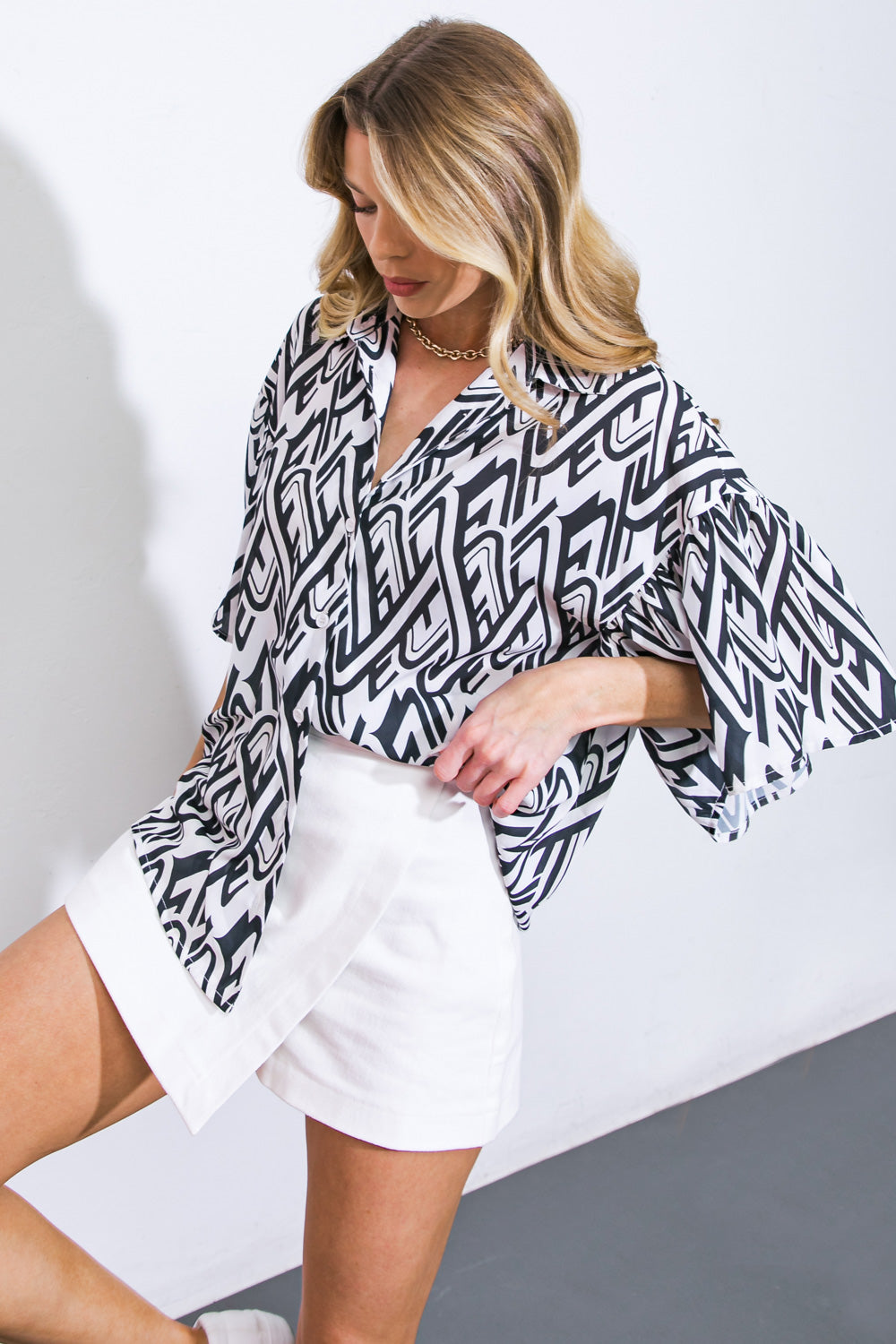 Blusa tejida muy acertada